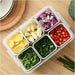 Food Storage Box With Lid and 6 Compartments